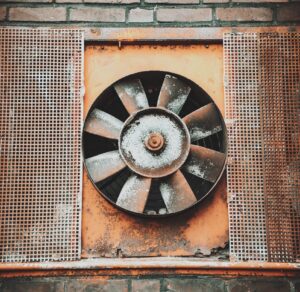 Rusted fan