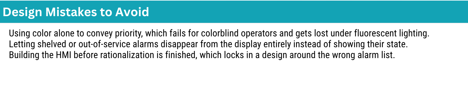 Design mistakes to avoid box